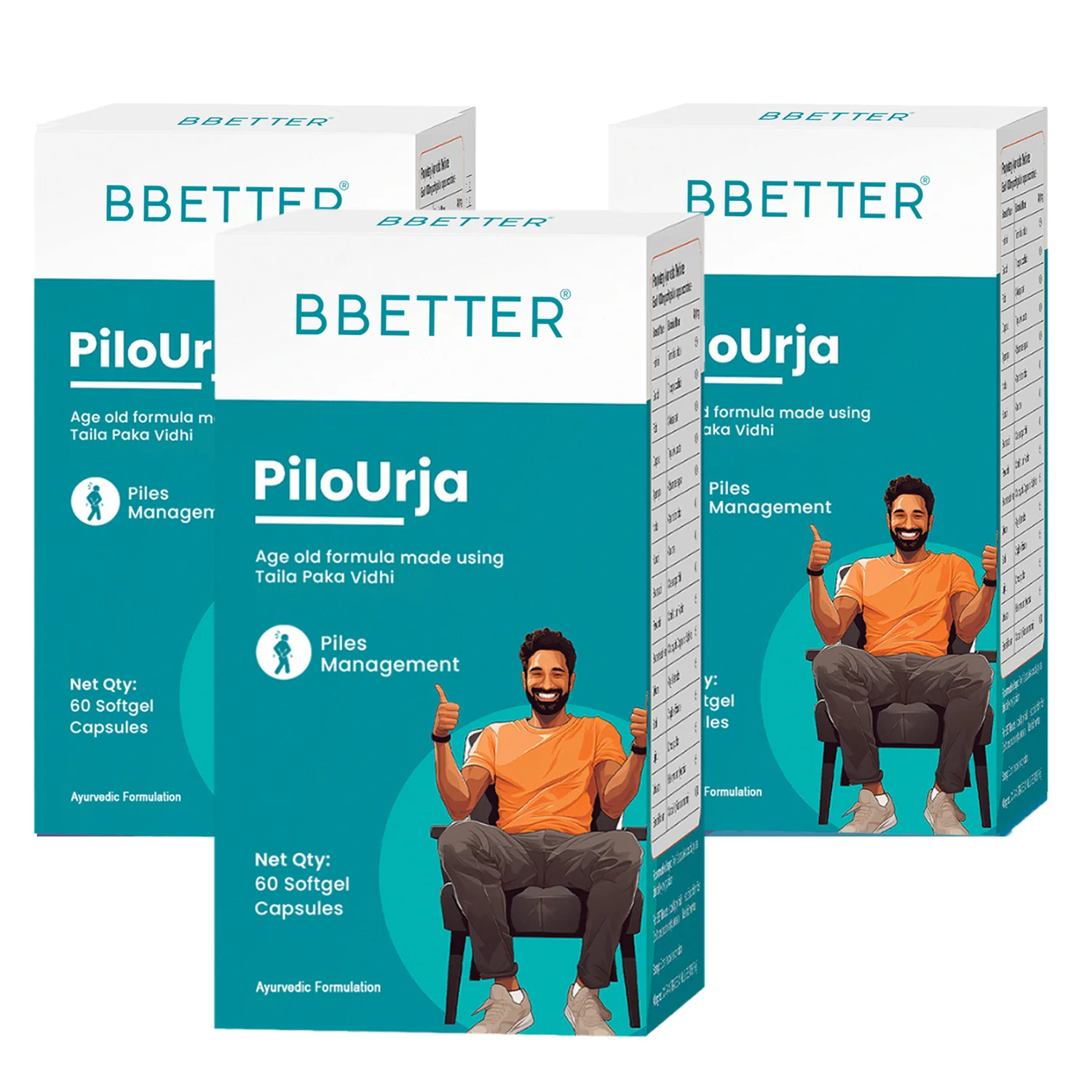 BBETTER PiloUrja - Lab Tested Ayurvedic Capsules for Piles & Haemorrhoids relief - Image 7