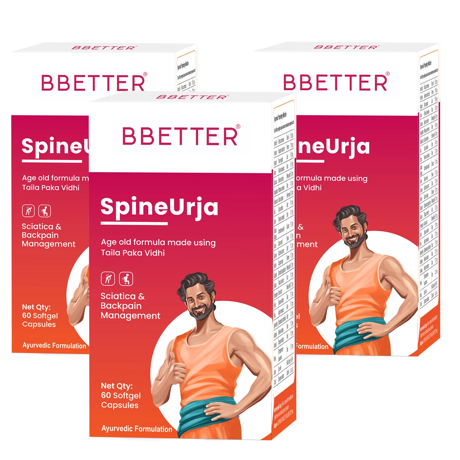 BBETTER SpineUrja - Made using Taila Paka Vidhi for Sciatica & Lower Back Pain Relief - Image 8
