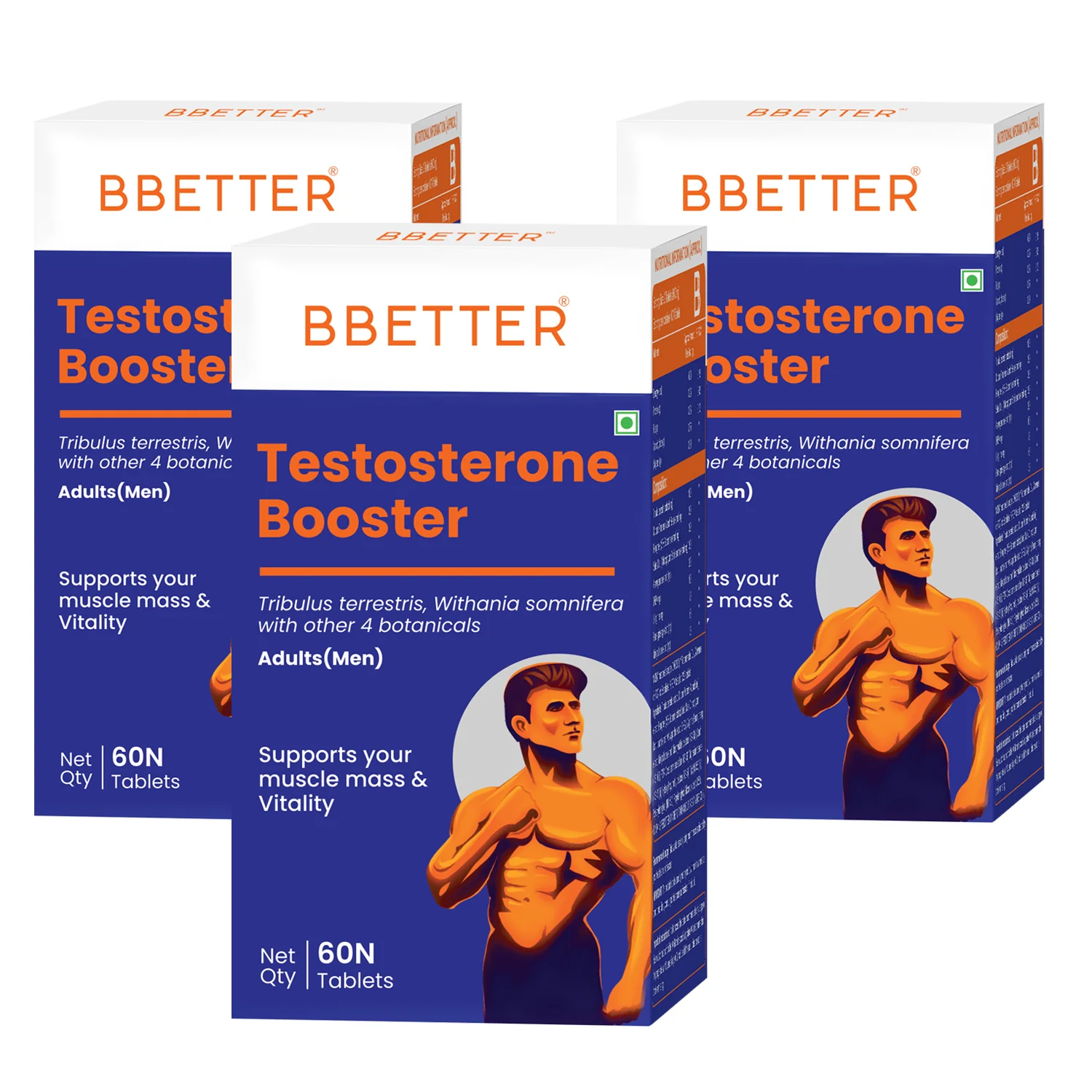 BBETTER Testosterone Booster - With Tribulus & Safed Musli for Performance & Stamina in Men - Image 7